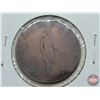 Image 3 : Province du bas Canada : Un Sou : 1837 Half Penny Bank Token "Bank of Montreal" Ribbon (SEE PICS!)