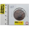 Image 1 : Bank of Upper Canada 1857 One Half Penny Bank Token  (SEE PICS!)