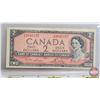 Image 4 : Collector Combo ~ 1954 Canada (5) : $1 Bill ; $2 Bill; Twenty Five Cent; Ten Cent; Five Cent