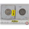 Image 1 : Canada Twenty Five Cent (2): 1937 ; 1948 (SEE PICS!)  (Listing & Descriptions are a GUIDE ONLY and a