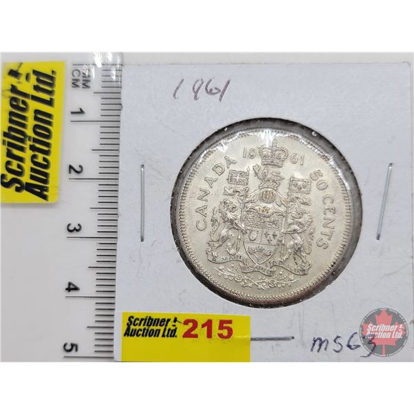 Canada Fifty Cent 1961 (SEE PICS!)  (Listing & Descriptions are a GUIDE ONLY and are subject to chan