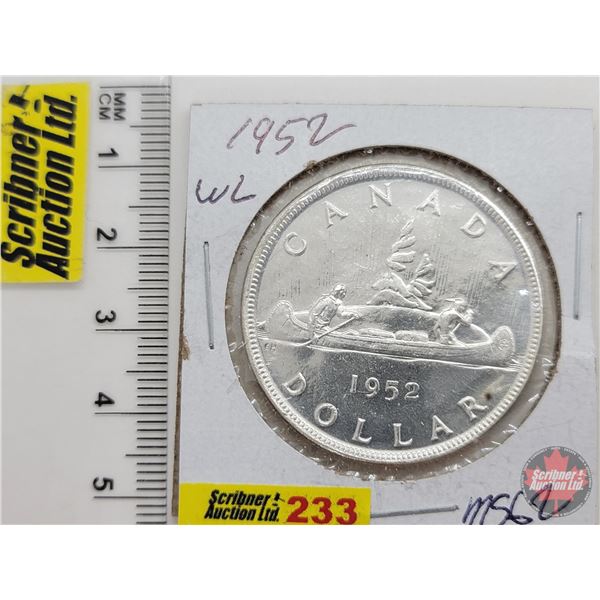 Canada Dollar 1952 WL (SEE PICS!)  (Listing & Descriptions are a GUIDE ONLY and are subject to chang