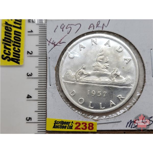 Canada Dollar 1957 ARN (Faint) (SEE PICS!)  (Listing & Descriptions are a GUIDE ONLY and are subject
