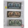 Image 2 : Bank of Canada 1937 Bills (6): - $50 : Gordon/Towers #BH2553052 - $20 : Gordon/Towers #EE6353284 - $