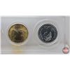 Image 5 : Canada Coins 1987 (Hardshell Case) : One Cent; Five Cent; Ten Cent; Twenty Five Cent; Dollar (SEE PI