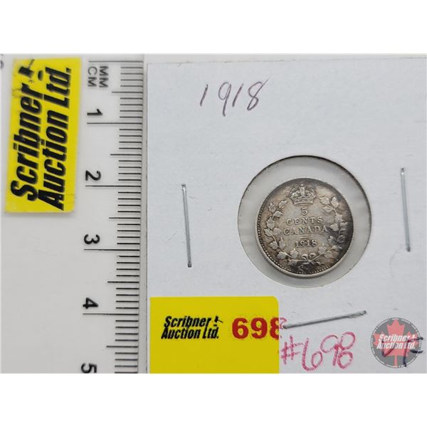 Canada Five Cent 1918 (SEE PICS!)  (Listing & Descriptions are a GUIDE ONLY and are subject to chang