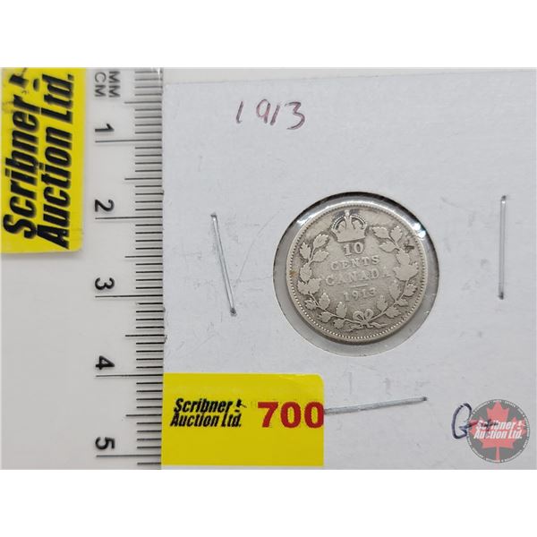 Canada Ten Cent 1913 (SEE PICS!)  (Listing & Descriptions are a GUIDE ONLY and are subject to change