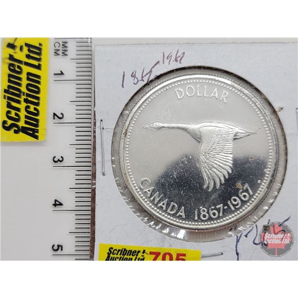 Canada Dollar 1967 (SEE PICS!)  (Listing & Descriptions are a GUIDE ONLY and are subject to changes,