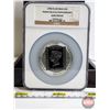 Image 2 : 1990 ISLE OF MAN : 5 CROWNS : ELIZABETH II : PENNY BLACK : SILVER PROOF  (Certified : NGC : GEM PROO