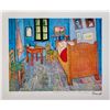 Image 1 : Bedroom by Vincent Van Gogh Estate Signed Giclee