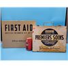 Image 1 : Two VTG Metal Johnson-Johnson First Aid Kits