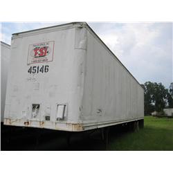 1984 BUDD 45' VAN TRAILER