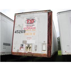 1985 MILLER 45' VAN TRAILER