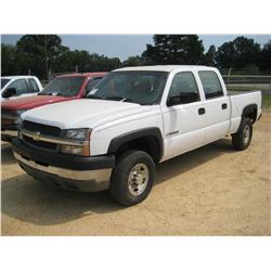 2004 CHEVROLET 2500 HD CREW CAB PICKUP