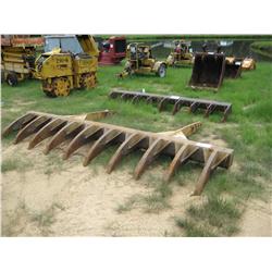 12' PIN-ON ROOT RAKE FITS CAT D6R - J.M. Wood Auction Company, Inc.