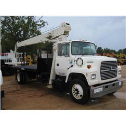 1996 FORD L7000 S/A FLATBED BOOM TRUCK