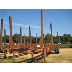 1992 SUN 4 BOLSTER LOG TRAILER