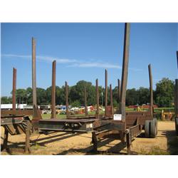 1996 SUN 4 BOLSTER LOG TRAILER
