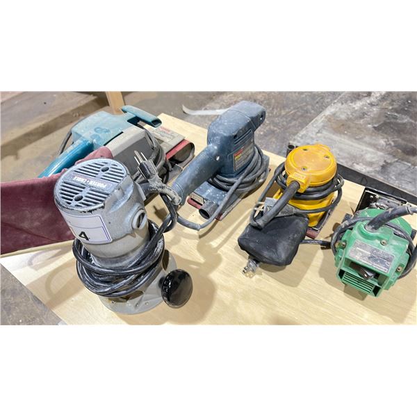 5 ASST ELECTRIC POWER TOOLS, BOSCH, MAKITA, ETC