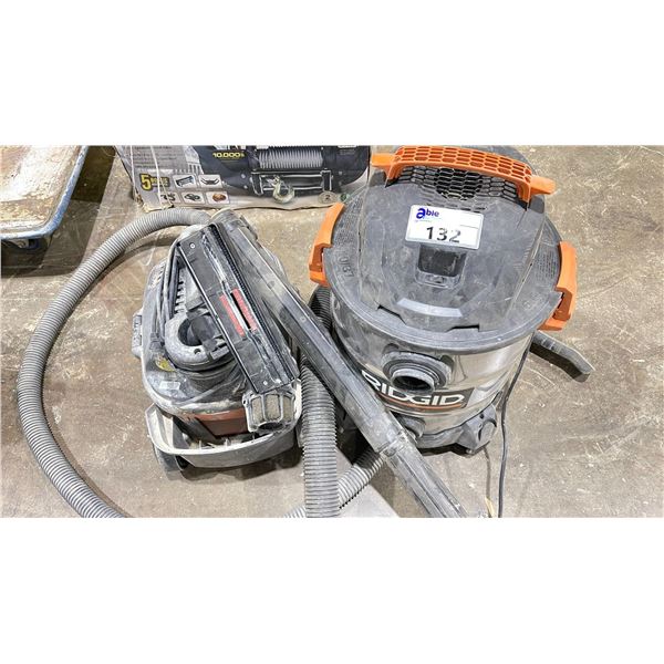 2 RIDGID PORTABLE SHOP VACS
