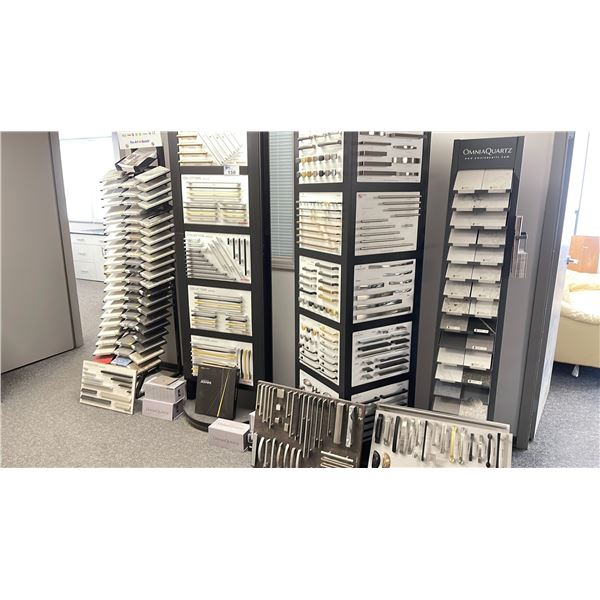 LARGE ASSORTMENT OF SAMPLE RACKS & CONTENTS