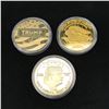 Image 2 : SET OF 3 DONALD TRUMP COINS