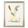 Image 1 : LTD EDITION BUGS BUNNY AT THE BAT CERI CELL CUSTOM FRAMED (WARNER BROS COA)