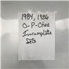 Image 1 : 1984, 1986 O-PEE-CHEE INCOMPLETE SETS