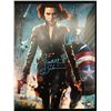 Image 1 : SCARLET JOHANNSON AND CHRIS EVANS SIGNED 8X10 (KB COA)
