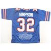 Image 1 : O.J SIMPSON SIGNED BUFFALO BILLS CAREER STAT JERSEY (JSA COA)