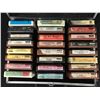 Image 2 : LOT OF VINTAGE 8 TRACK TAPES IN ORIGINAL CASE