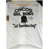 Image 1 : BILLY BOB THORTON SIGNED BAD NEW BEARS CHICOS BAIL BONDS JERSEY (KB AUTHENTICS COA)
