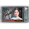 Image 1 : CARRIE FISHER SIGNED AND ENCASED TRADING CARD - BECKETT COA