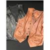 Image 1 : 2 VINTAGE LEATHER RIDING VESTS