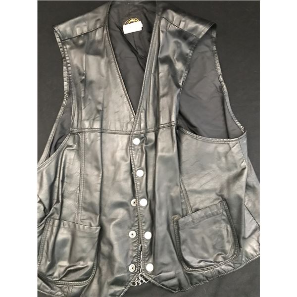 VINTAGE BRISTOL LEATHER RIDING VEST