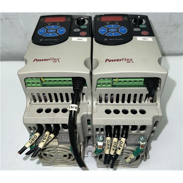 (2) Allen-Bradley #22F-B1P6N103 PowerFlex 4M Drives