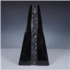Image 1 : Haeger Black Ceramic Obelisk Vase 4400