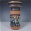Image 1 : Peter Price Studio Pottery Vase, Birch Tree Motif
