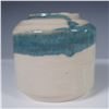 Image 1 : Studio Pottery Vase with Blue Glaze