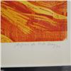 Image 2 : Abstract Color Woodblock on Paper, Forest, Signed