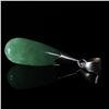 Image 3 : Chrysoprase and Sterling Silver Teardrop Pendant