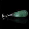 Image 4 : Chrysoprase and Sterling Silver Teardrop Pendant