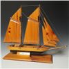 Image 5 : Wooden Model Schooner Shenandoah with Chain Rigging and Etched Plaque