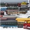 Image 2 : 46+pc Model Trains, Freight and Passenger Cars