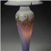 Image 2 : Vandermark Art Glass Table Lamp and Shade with Pulled Feather Design