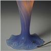 Image 4 : Vandermark Art Glass Table Lamp and Shade with Pulled Feather Design