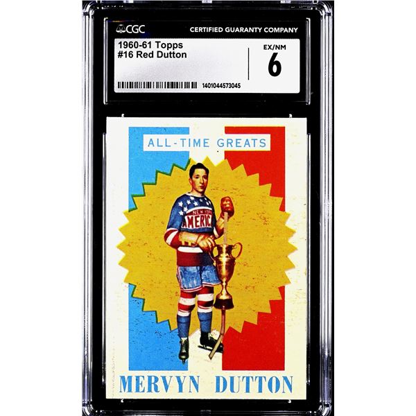 1960-61 Topps #16 Red Dutton ATG (CGC 6)