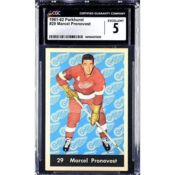 1961-62 Parkhurst #29 Marcel Pronovost (CGC 5)