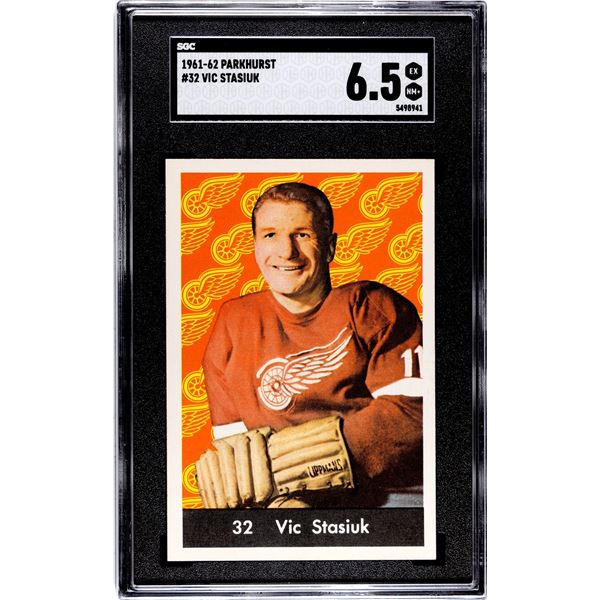 1961-62 Parkhurst #32 Vic Stasiuk (SGC 6.5)