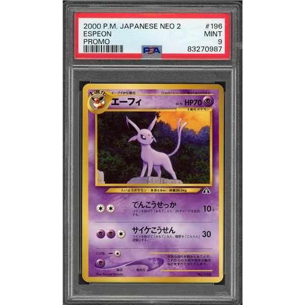 2000 Pokémon Espeon Promo JPN - PSA 9
